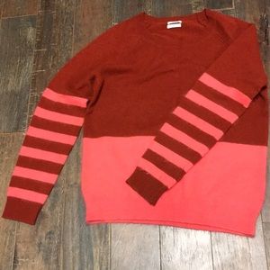 Red and pink soft madewell sweater
